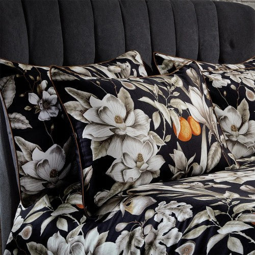 Front - EW By Edinburgh Weavers Lavish Sateen Floral Housewife Pillowcase (Pack Of 2)