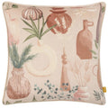 Front - Furn Piping Detail Velvet Earthen Pots Cushion Cover