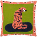 Front - Furn Embroidered Cheetah Cushion Cover