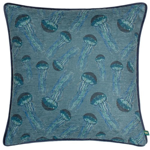 Front - Wylder Abyss Chenille Jelly Fish Cushion Cover