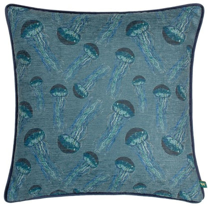 Front - Wylder Abyss Chenille Jelly Fish Cushion Cover