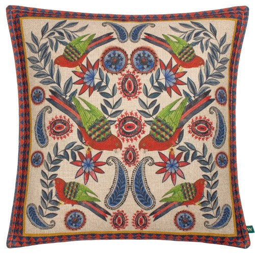 Front - Wylder Akamba Tropical Parrot Cushion Cover