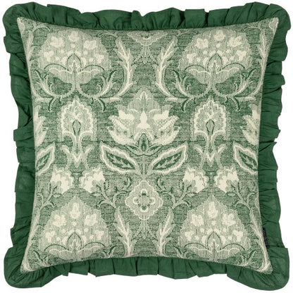 Front - Paoletti Kirkton Pleated Floral Cushion Cover