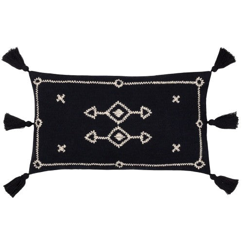 Front - Yard Folis Embroidered Cushion Cover