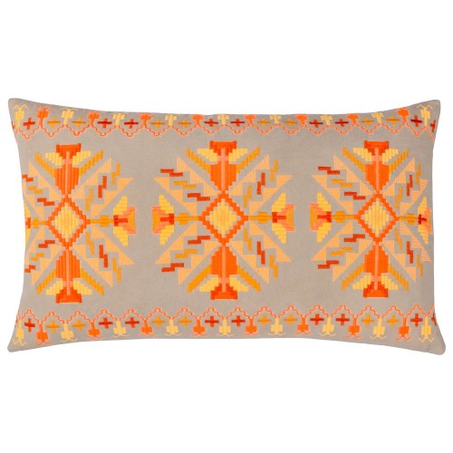 Front - Furn Kalina Embroidered Cushion Cover