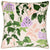 Front - Wylder Piped Velvet Passion Flower Cushion Cover