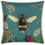 Front - Wylder Midnight Garden Bee Outdoor Cushion Cover