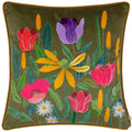 Front - Wylder House Of Bloom Celandine Piped Cushion Cover