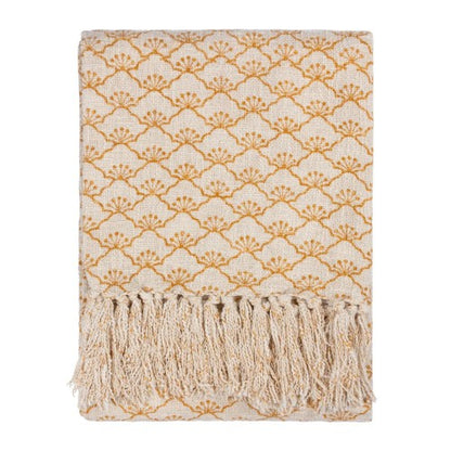 Front - Yard Saku Blossom Fringed Throw