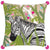 Front - Wylder Embroidered Zebra Cushion Cover