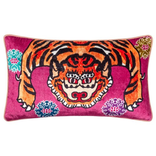 Front - Furn Year Of The Tiger Velvet Cushion Cover