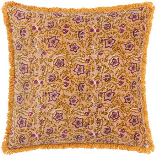 Front - Paoletti Cotton Velvet Filigree Cushion Cover