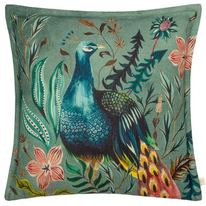 Front - Wylder Holland Park Peacock Cushion Cover