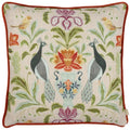 Front - Evans Lichfield Chatsworth Peacock Cushion Cover
