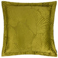 Front - Paoletti Palmeria Velvet Quilted Cushion Cover