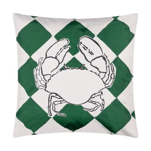 Front - Furn Checkerboard Outdoor Cushion Cover