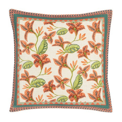 Front - Wylder Zala Tropical Floral Cushion Cover