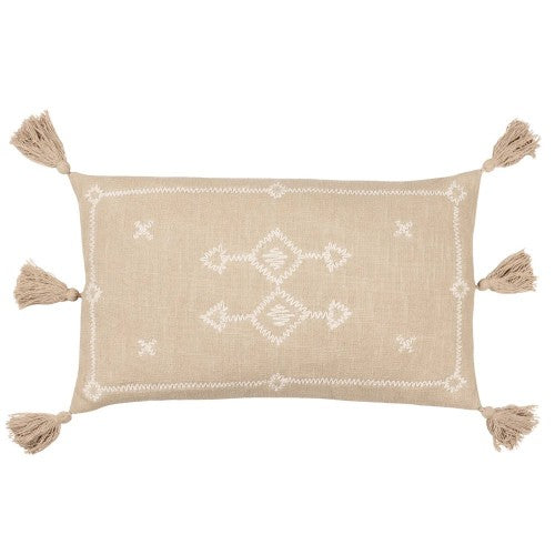 Front - Yard Folis Embroidered Cushion Cover