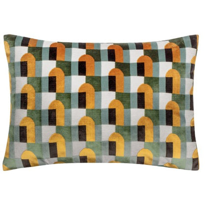Front - Paoletti Keela Geometric Cushion Cover