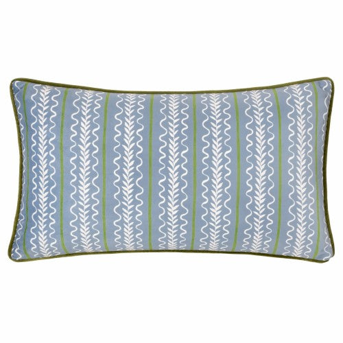 Front - Wylder Albera Piped Velvet Cushion Cover