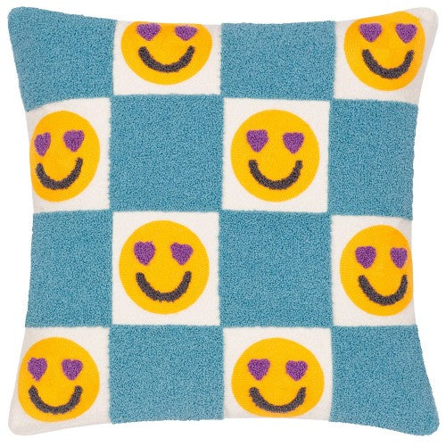 Front - Heya Home Love You More Bouclé Embroidered Cushion Cover