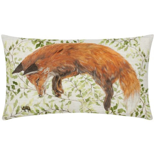 Front - Evans Lichfield Shugborough Leaping Fox Traditional Rectangular Cushion Cover