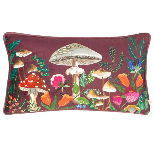 Front - Wylder Nature Wild Gardens Mushroom Cushion Cover