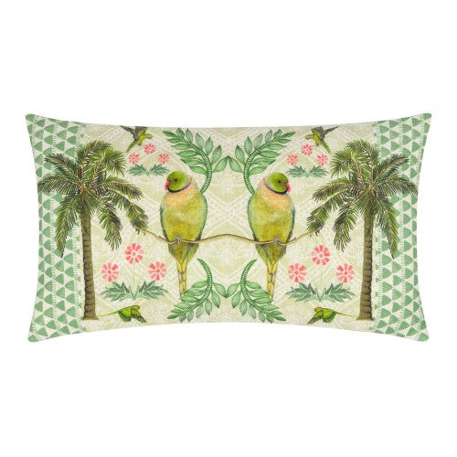 Front - Wylder Valera Zika Tropical Parrot Cushion Cover
