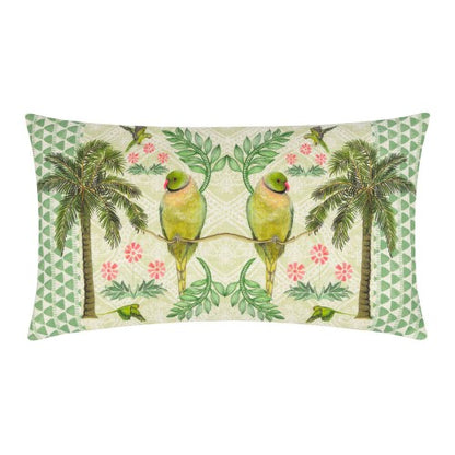 Front - Wylder Valera Zika Tropical Parrot Cushion Cover