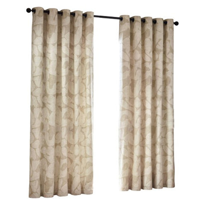 Front - Hoem Brinn Abstract Eyelet Curtains