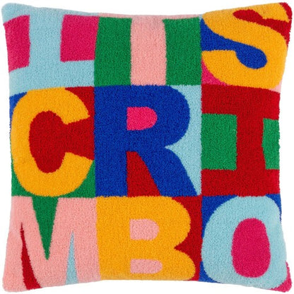 Front - Heya Home Festive-val Crimbo Knitted Cushion Cover