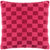 Front - Heya Home Check It Fleece Bouclé Cushion Cover