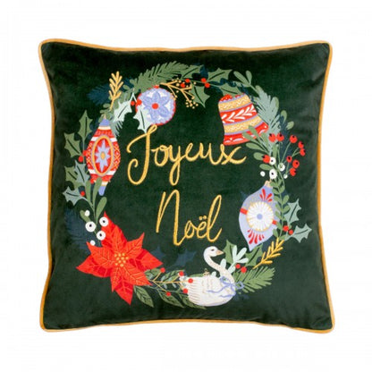 Front - Furn Deck The Halls Christmas Cushion Cover