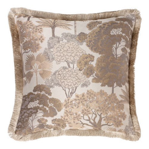 Front - Wylder Nature Woodlands Jacquard Floral Cushion Cover
