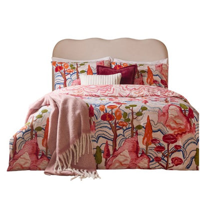 Front - Furn Terra Nova Reversible Printed Duvet Cover Set