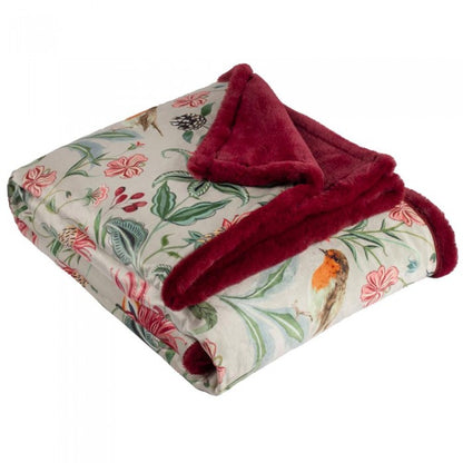 Front - Wylder Beatrice Velvet Floral Throw