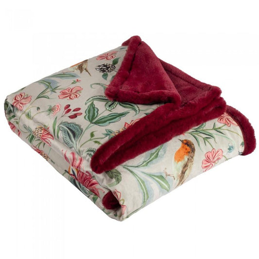 Front - Wylder Beatrice Velvet Floral Throw