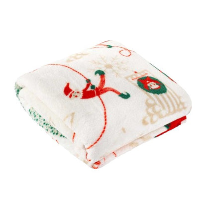 Front - Duvet Day Fleece Elf Christmas Throw