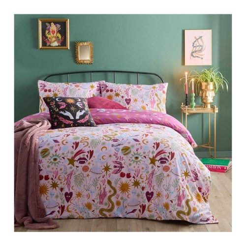 Front - Furn Enchanted Reversible Printed Duvet Cover Set