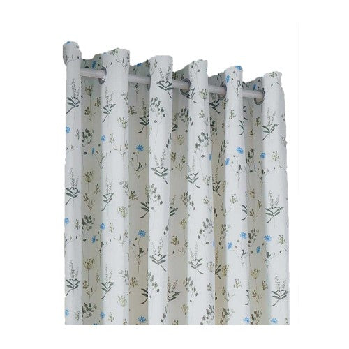 Front - Furn Lined Meadow Eyelet Curtains