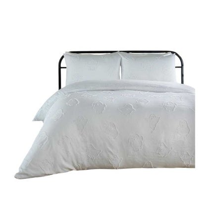 Front - Duvet Day Ghostly Ghouls Reversible Soft Touch Tufted Duvet Cover Set