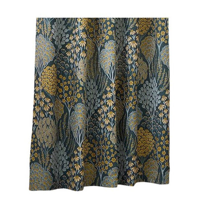 Front - Wylder Ophelia Jacquard Floral Eyelet Curtains