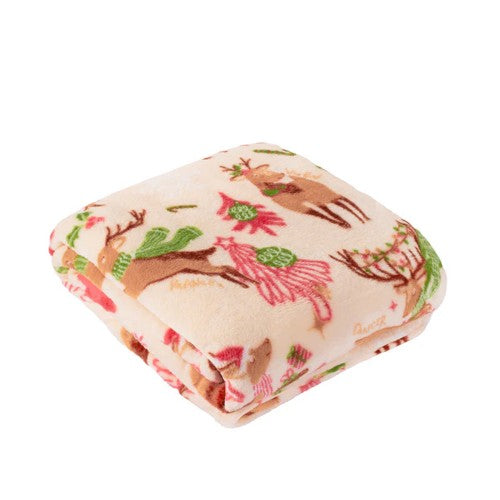 Front - Duvet Day Sleigh Team Fleece Christmas Throw