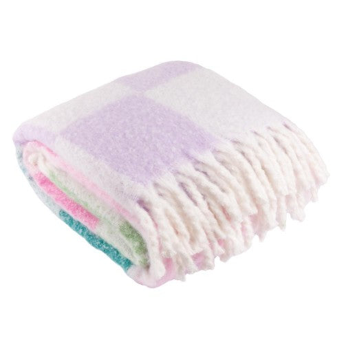 Front - Furn Maisie Checked Tassel Throw