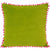 Front - Riva Home Velvet Pompom Cushion Cover