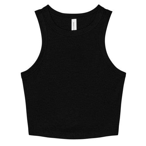 Front - Bella + Canvas Womens/Ladies Micro-Rib Racer Tank Top