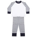 Front - Larkwood Childrens/Kids Striped Long Pyjama Set