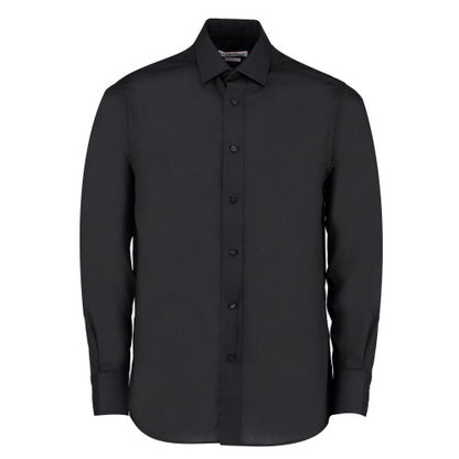 Front - Kustom Kit Mens Business Tailored Long-Sleeved Shirt