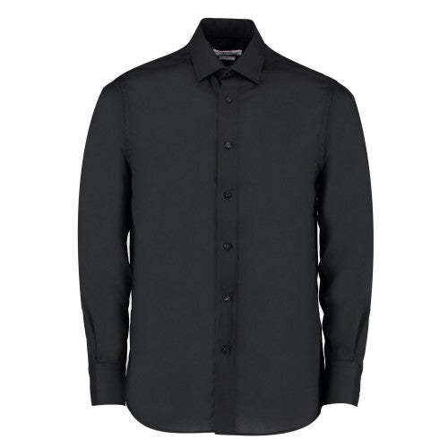 Front - Kustom Kit Mens Business Tailored Long-Sleeved Shirt