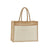 Front - Westford Mill Starched Jute Tote Bag
